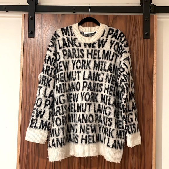 Helmut Lang Designer Logo Oversized Sweater - Picture 9 of 9